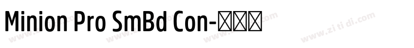 Minion Pro SmBd Con字体转换